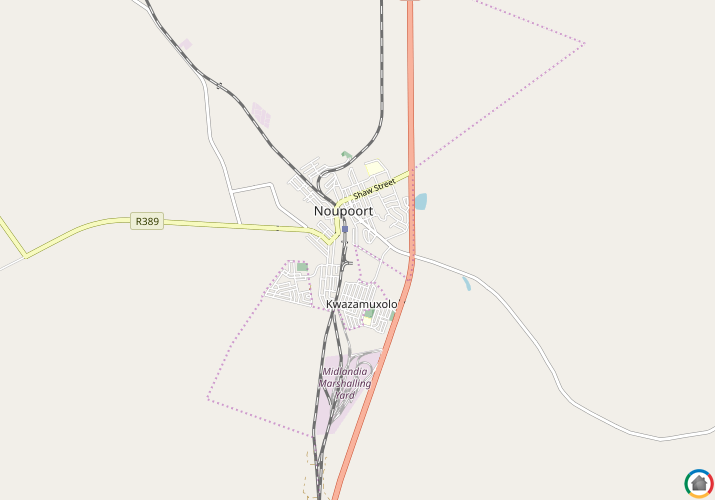Map location of Noupoort